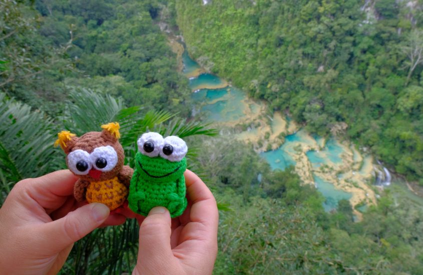 Semuc Champey mit Kneuli und Froschi