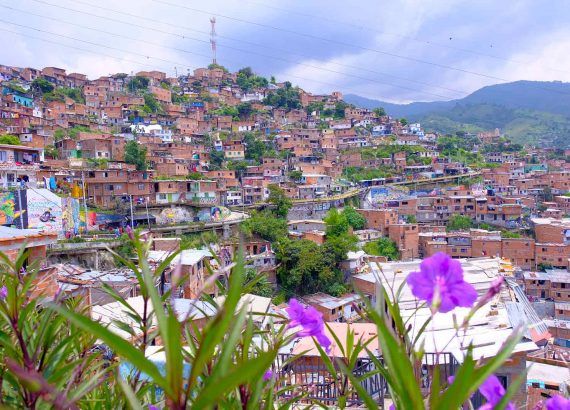 Ausblick über die Comuna 13